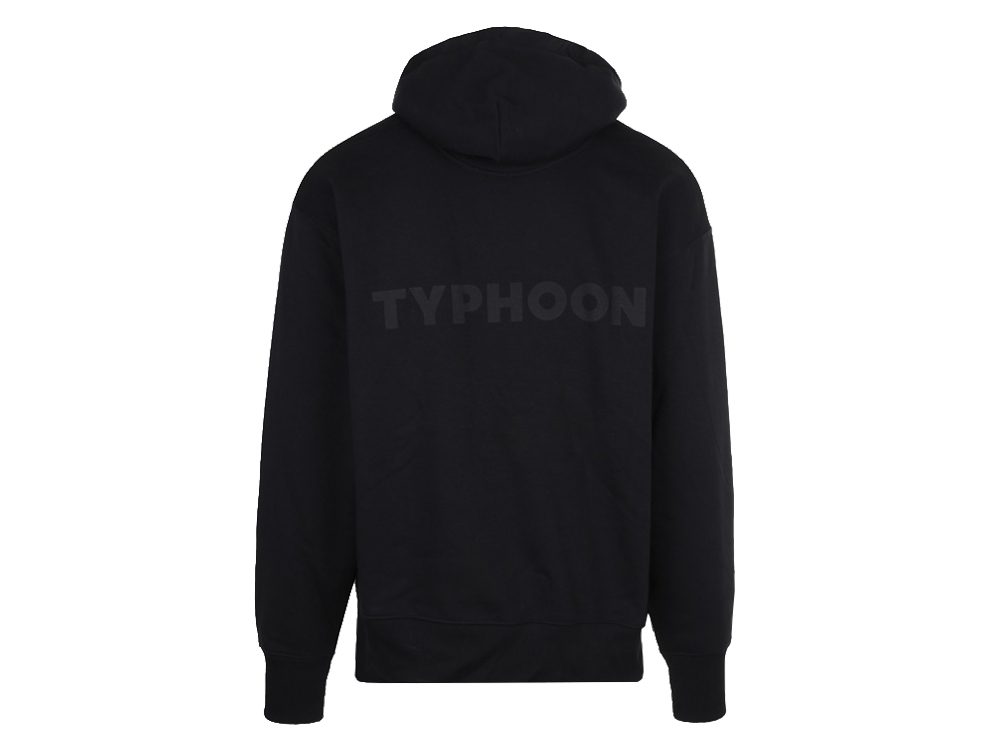 Oversized hoodie Typhoon Zwart